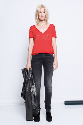 Zadig & Voltaire T Shirt Tino Strass