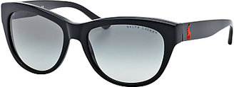 Ralph Lauren RL8122 Oval Sunglasses, Black