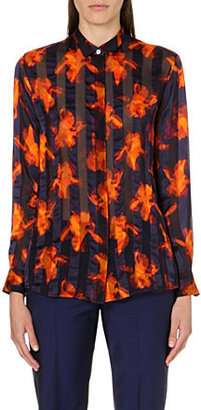 Paul Smith Black Iris Stripe silk shirt
