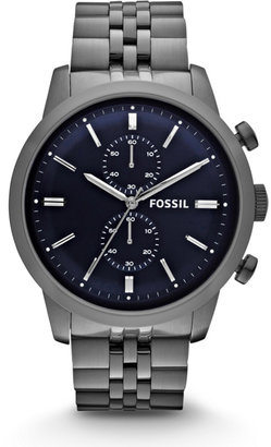 Fossil Townsman Chronograph Smoke Stainless Steel Watch