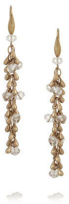 Isabel Marant Gold-tone crystal drop earrings