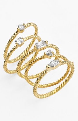 Ariella Collection Stackable Rings (Set of 5)