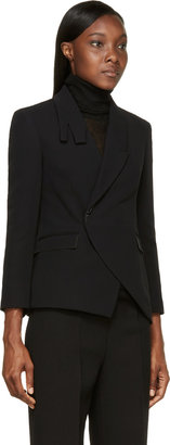 CNC Costume National Black Asymmetrical Collar Blazer