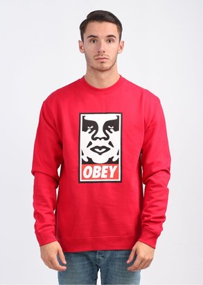 Obey OG Face Crew Sweater