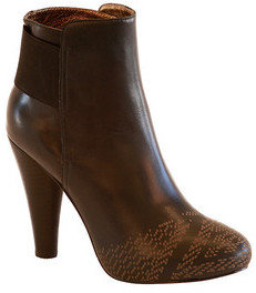 Cynthia Vincent Talan Etched Leather Bootie