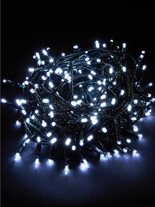 360 Super Bright White LED Christmas Lights With Green Cord