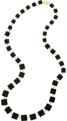 Kenneth Jay Lane Square beaded necklace