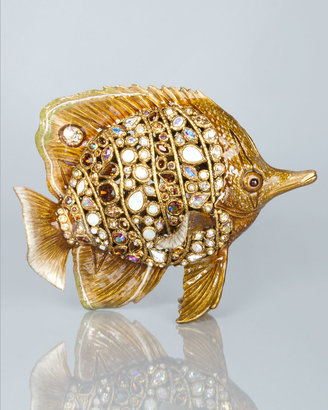 Jay Strongwater Weston Bejeweled Butterfly Fish Figurine