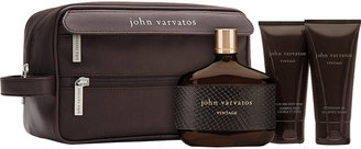 John Varvatos Vintage Gift Set, Eau de Toilette Spray + After Shave Gel + Body Wash