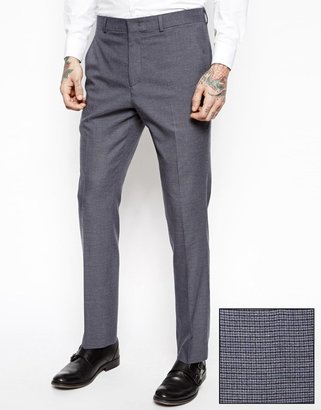 ASOS Slim Fit Suit Pants In Mini Houndstooth
