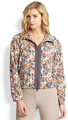 Peserico Floral Short Rain Jacket