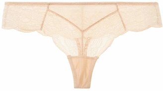 Blush Lingerie Women's Embroidered Lace Thong