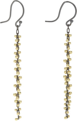 Ten Thousand Things Gold & Silver Beaded Cluster Long Earrings