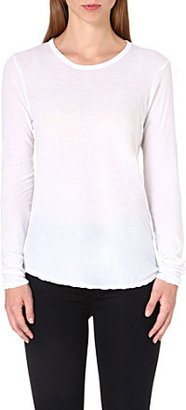 James Perse Cotton long-sleeved top