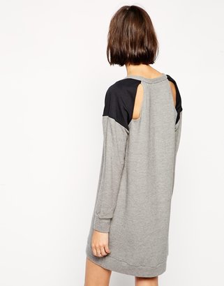 LnA CYD Sweater Dress With Shoulder Panels