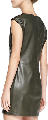 BCBGMAXAZRIA Karlee Faux-Leather Dress