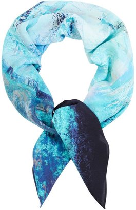 Coast Scenic print scarf