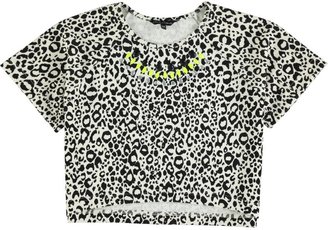 Candy Couture Girls Leopard Print Slouch Top (8-16yrs)
