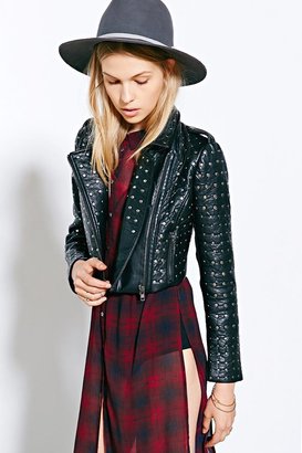 Urban Outfitters Pins And Needles Allover Studded Moto Jacket