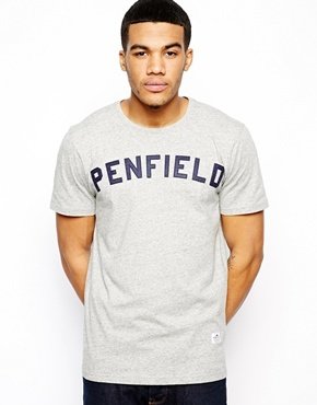 Penfield T-Shirt with Collegiate Logo - Gy1 - gray 1