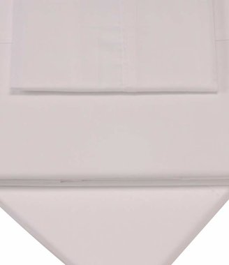 Sanderson Pima white superking-size flat sheet