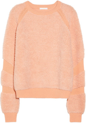 Chloé Flocked wool and cashmere-blend sweater
