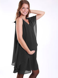Angel Maternity Maternity Black Evening Dress/ Nursing Dress