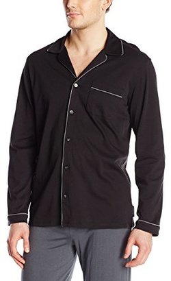 Calvin Klein Men's Black Cotton Pajama Top