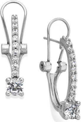 Certified Diamond Hoop Earrings in 14k White Gold (1 ct. t.w.)