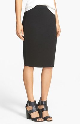 Eileen Fisher Silk & Cotton Straight Skirt