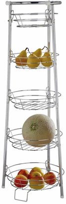 Argos Home 5 Tier Chrome Finish Vegetable Stand