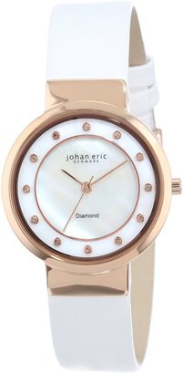 Johan Eric Women's JE6100-09-009L Arhus Diamond Rose Gold Ion-Plated Coated Stainless Steel Watch