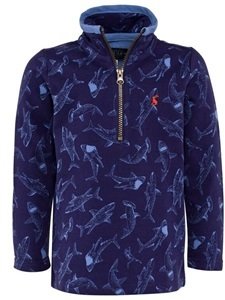 Joules Blue All Over Shark Print Sweatshirt