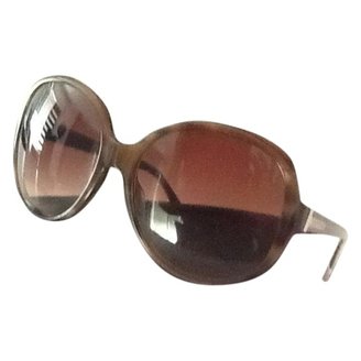 Chanel Brown Plastic Sunglasses