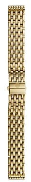 Michele Deco/Deco Mid/Deco Madison/Deco Madison Mid Gold 7-Link Watch Bracelet, 16-18mm