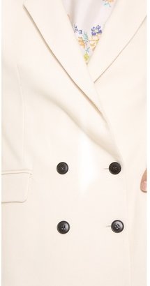 Band Of Outsiders Shrunken Double Breasted Blazer