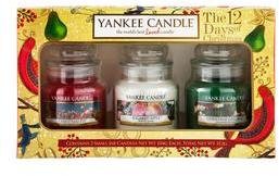 Yankee Candle 3 Small Jars Christmas Gift Set