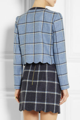 House of Holland Coco checked wool jacket