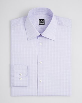 Ike Behar Glen Plaid Dress Shirt - Regular Fit
