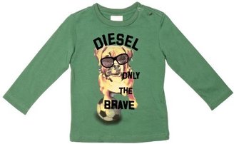 Diesel Baby Boy's Boy's Branding Only The Brave Dog Long Sleeve T-Shirt
