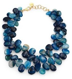 Nest Teal Agate Statement Necklace