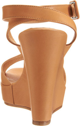 Barneys New York Alice Ankle-Wrap Wedge Sandals