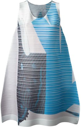 Issey Miyake Pleats Please By loose fit printed dress