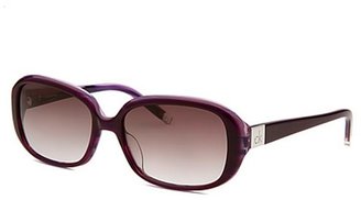Calvin Klein Women's Rectangle Purple Sunglasses