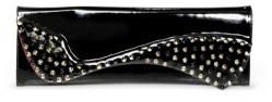Christian Louboutin Pigalle Studded Patent Leather Clutch