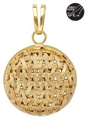 Lord & Taylor 14 Kt. Yellow Gold Basket Weave Necklace