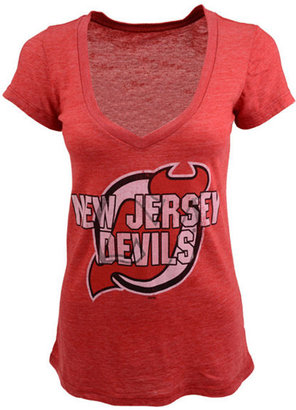 Majestic Women's Short-Sleeve New Jersey Devils Tri-Blend T-Shirt