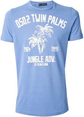 DSQUARED2 'Twin Palms' print t-shirt