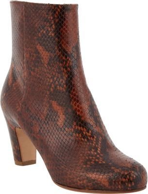 Maison Margiela Snake-Stamped Ankle Boots