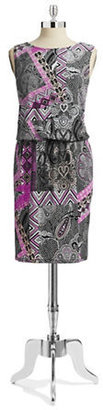 STYLE AND CO. Sleeveless Print Dress -- X-Large
